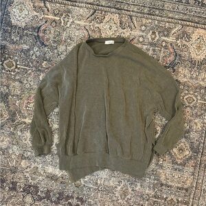 Shop Talulah Olive Green Ribbed Sweater